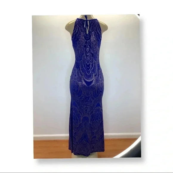 Jump Size Medium Spaghetti Strap Blue Bedazzled Sparkling Dress. New With Tags - Picture 3 of 5